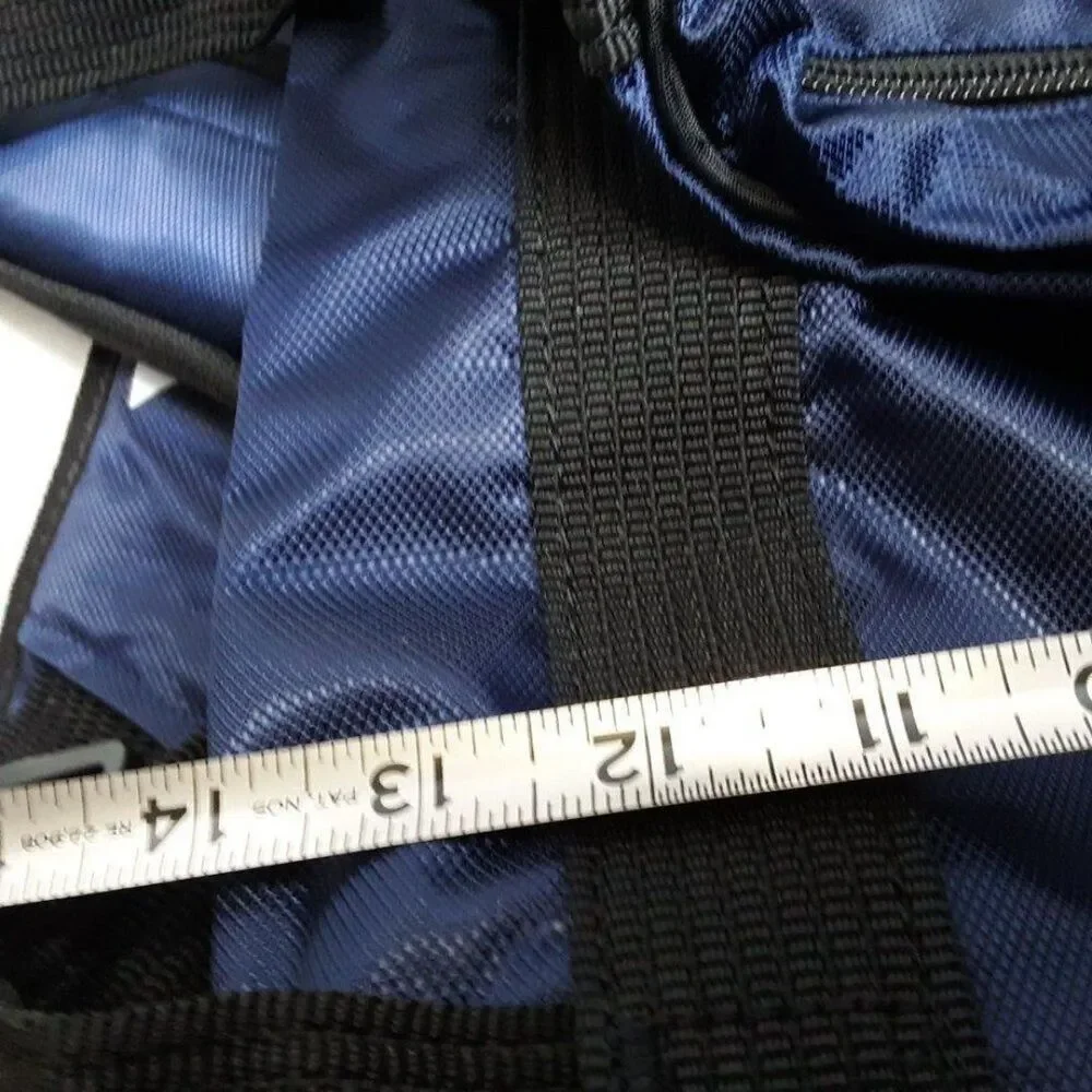 Adidas Defender Large Blue Black Duffle Bag
